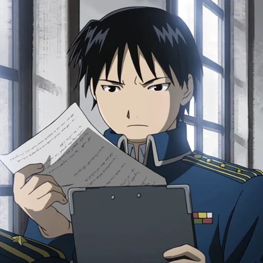 💙 Стикер «Roy Mustang» для Telegram