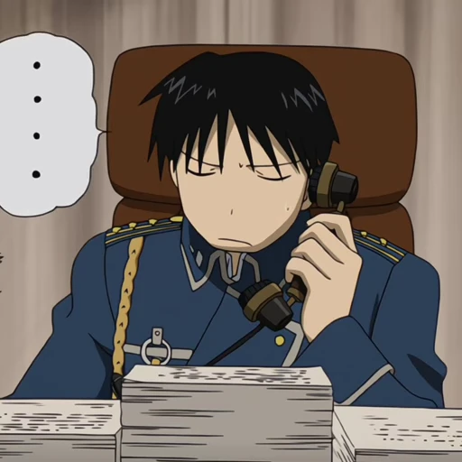 💙 Стикер «Roy Mustang» для Telegram