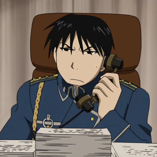 💙 Стикер «Roy Mustang» для Telegram