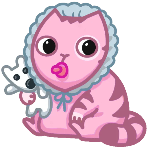 👶 Стикер «Розовый Персик» для Telegram