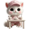 🍝 Эмодзи «Розовый котенок» для Telegram