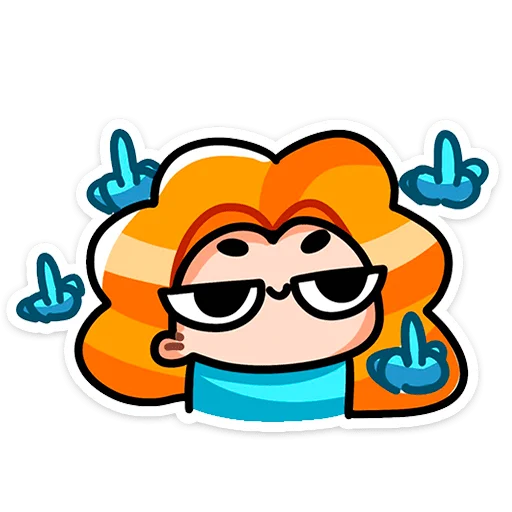 🖕 Стикер «Руа» для Telegram