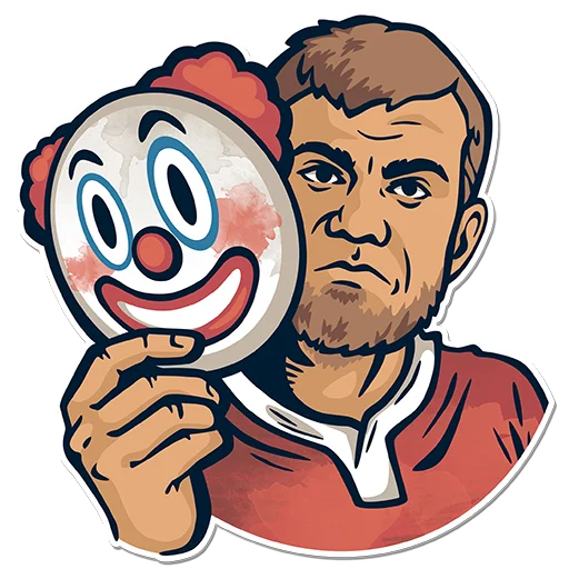 🤡 Стикер «Rug» для Telegram