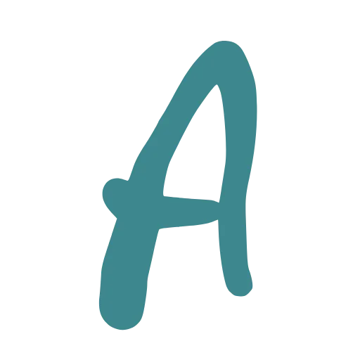 🔤 Эмодзи «Рукописный бирюзовый шрифт» для Telegram