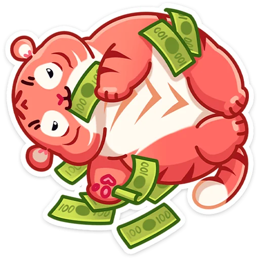 🤑 Стикер «Рулет без надписей» для Telegram