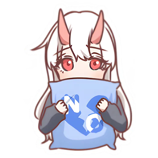 🙅‍♀ Стикер «Руна-тян» для Telegram