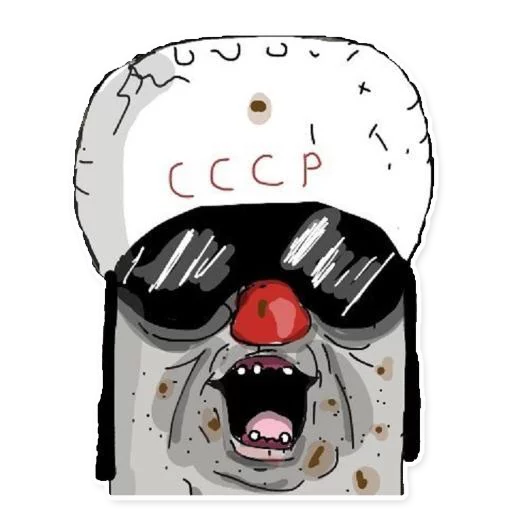 😝 Стикер «Квадратный Ватник» для Telegram