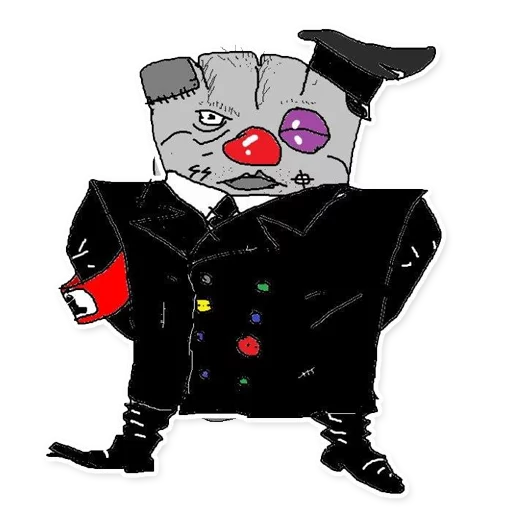 💀 Стикер «Квадратный Ватник» для Telegram