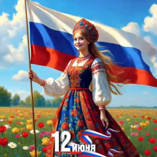 🌟 Стикер «Russia Day» для Telegram