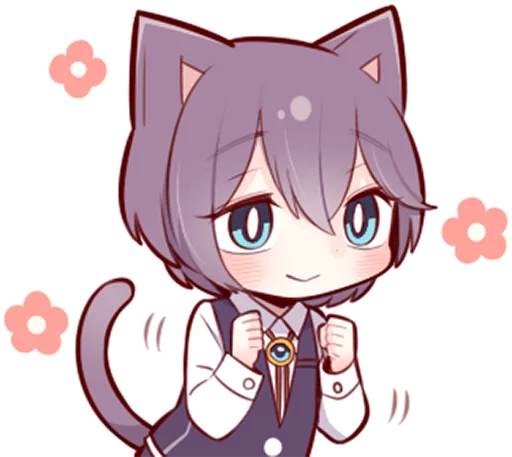 ✊ Стикер «Russian Blue Kitten» для Telegram
