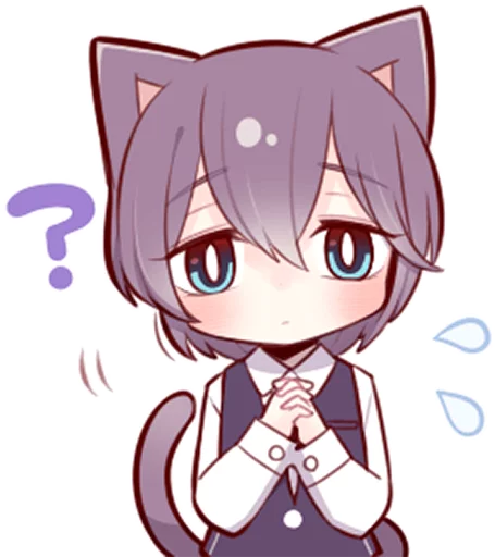 ❓ Стикер «Russian Blue Kitten» для Telegram