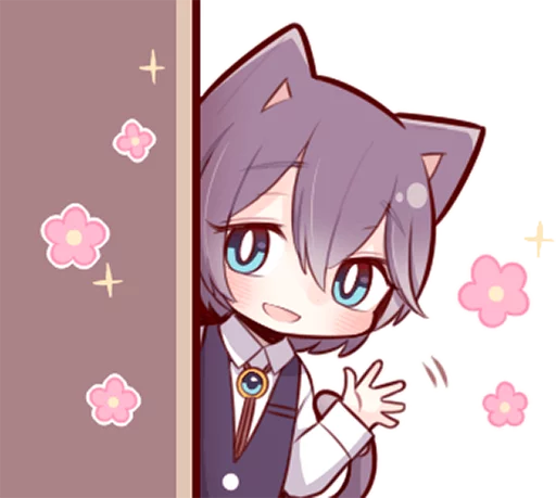 👋 Стикер «Russian Blue Kitten» для Telegram