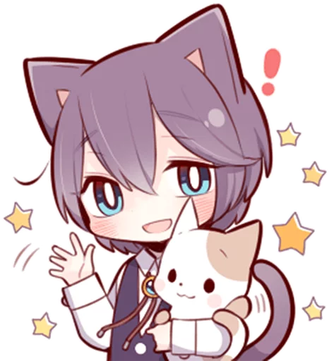 👋 Стикер «Russian Blue Kitten» для Telegram