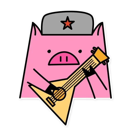 🤪 Стикер «Russian Pig» для Telegram
