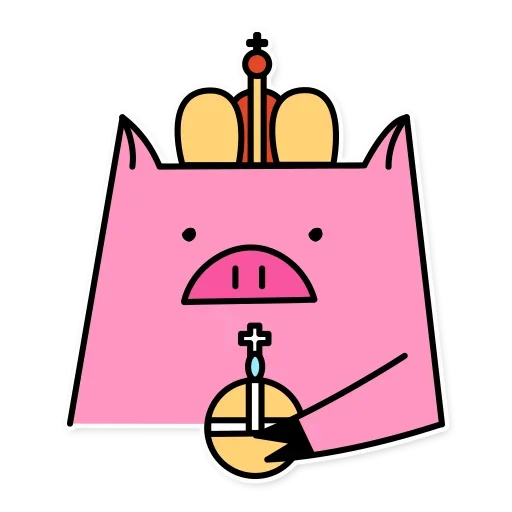 😗 Стикер «Russian Pig» для Telegram