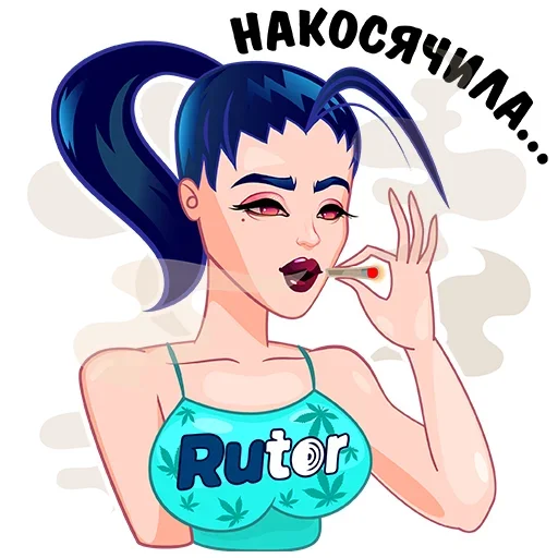Стикерпак RUTOR girl для Telegram — скачать