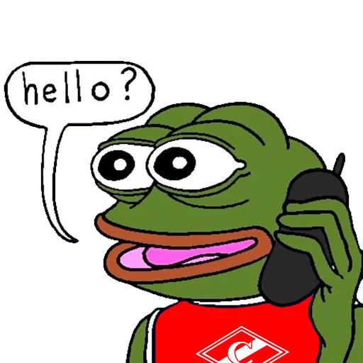 👋 Стикер «Red-White Pepe» для Telegram