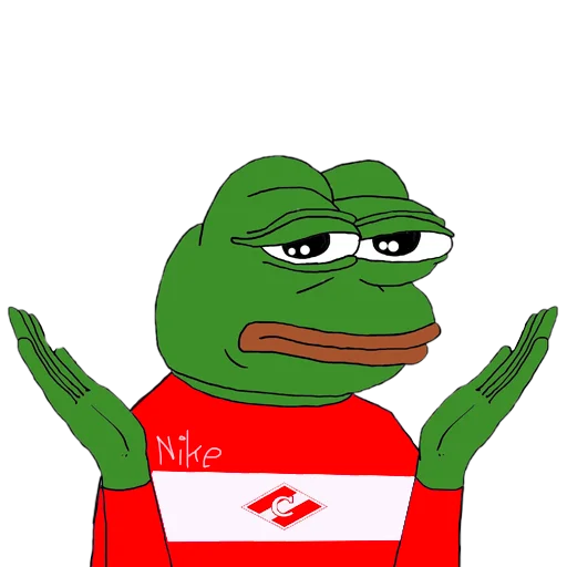 🤷‍♂️ Стикер «Red-White Pepe» для Telegram