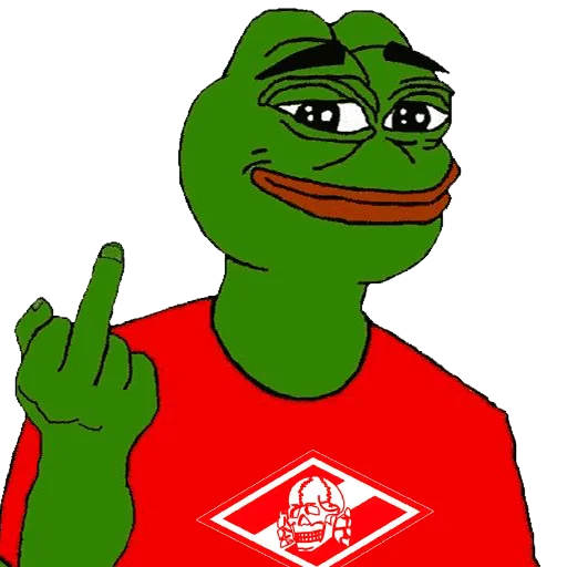 🖕 Стикер «Red-White Pepe» для Telegram