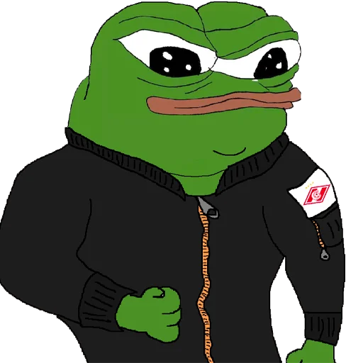 🥊 Стикер «Red-White Pepe» для Telegram