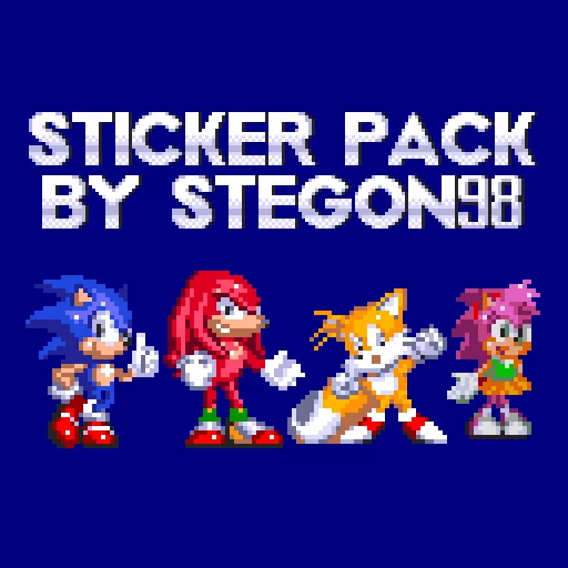 📃 Стикер «Sonic 3 & Knuckes - Knuckles» для Telegram