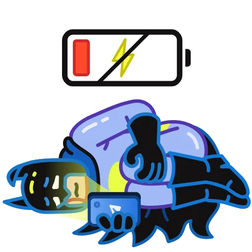😞 Стикер «Batman vs. Life Crisis» для Telegram