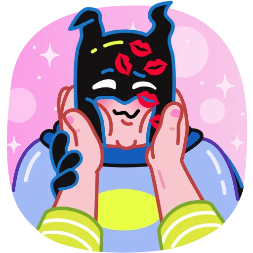 😘 Стикер «Batman vs. Life Crisis» для Telegram
