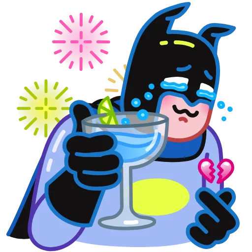 🥹 Стикер «Batman vs. Life Crisis» для Telegram