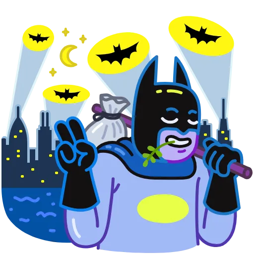 👋 Стикер «Batman vs. Life Crisis» для Telegram