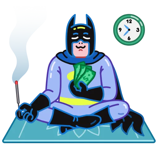 🧘 Стикер «Batman vs. Life Crisis» для Telegram