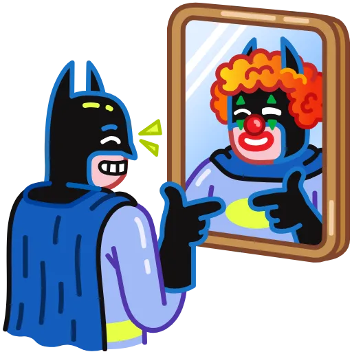 🤡 Стикер «Batman vs. Life Crisis» для Telegram