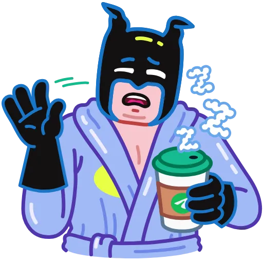 👋 Стикер «Batman vs. Life Crisis» для Telegram