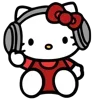 🎤 Эмодзи «Смайлы Hello Kitty и Kuromi» для Telegram