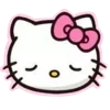 🤍 Эмодзи «Смайлы Hello Kitty и Kuromi» для Telegram
