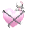 🤍 Эмодзи «Смайлы Hello Kitty и Kuromi» для Telegram