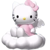 🤍 Эмодзи «Смайлы Hello Kitty и Kuromi» для Telegram