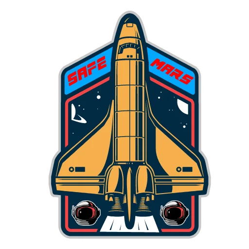 ☺️ Стикер «SafeMars» для Telegram