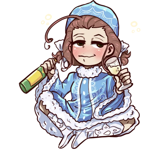 🥂 Стикер «Youjo Senki» для Telegram