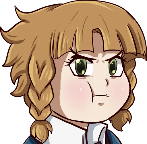 😠 Стикер «Youjo Senki» для Telegram