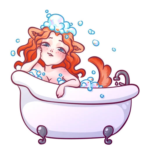 🛀 Стикер «Rela» для Telegram