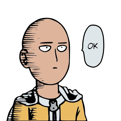 Стикерпак Saitama для Telegram — скачать