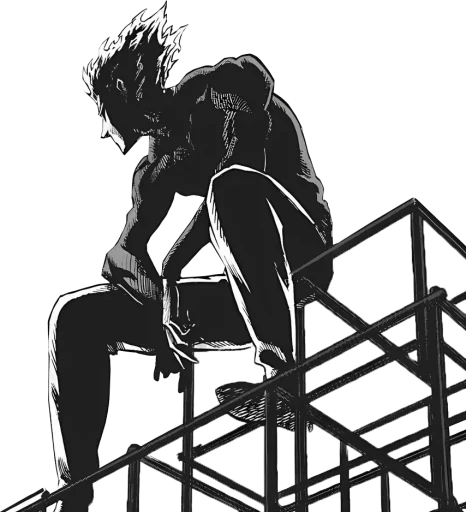 💫 Стикер «Saitama/Garou» для Telegram