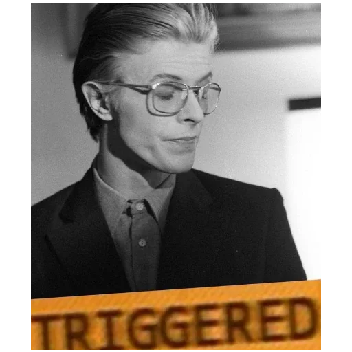 😠 Стикер «David Bowie 5 Дэвид Боуи» для Telegram