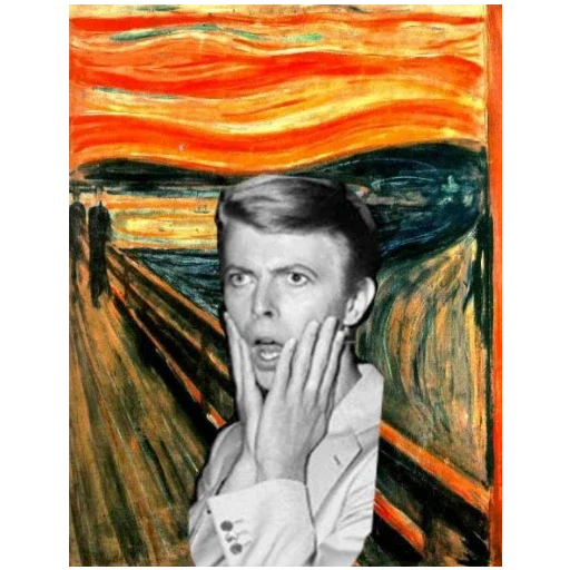 😯 Стикер «David Bowie 5 Дэвид Боуи» для Telegram