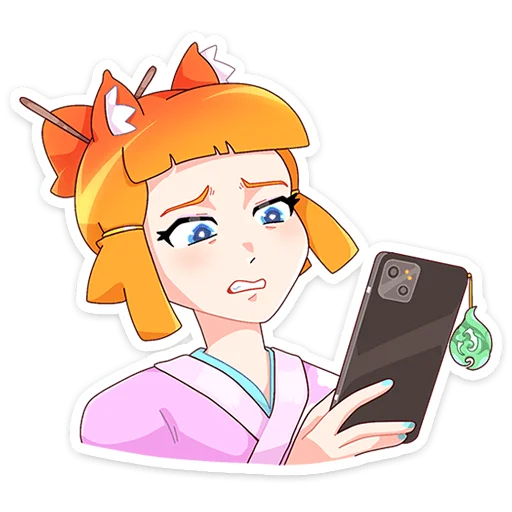 Стикерпак Сакура Айко для Telegram — скачать