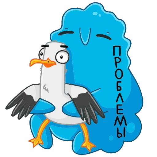 👍 Эмодзи «Чайка Сэм» для Telegram