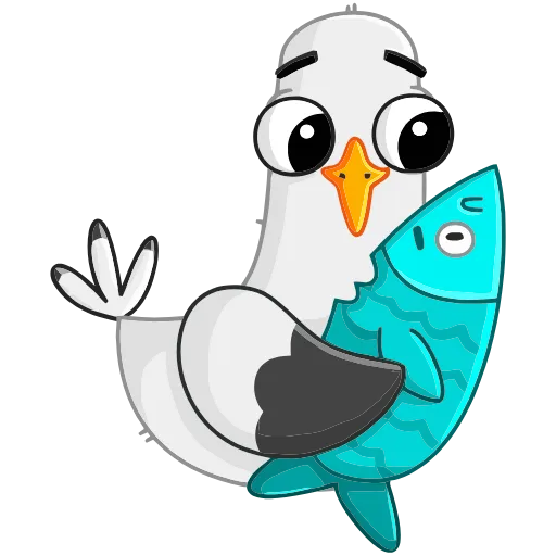 🐟 Эмодзи «Чайка Сэм» для Telegram