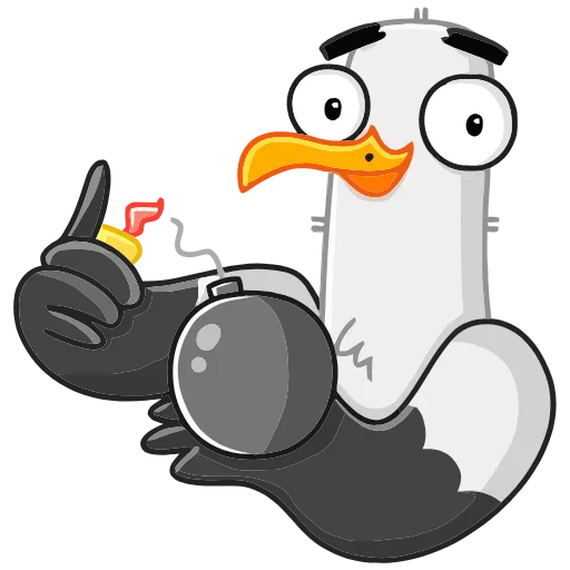 💣 Эмодзи «Чайка Сэм» для Telegram
