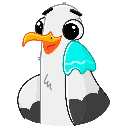 😰 Эмодзи «Чайка Сэм» для Telegram