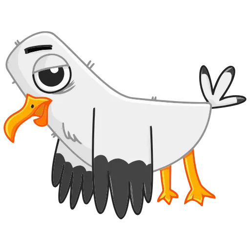 😩 Эмодзи «Чайка Сэм» для Telegram